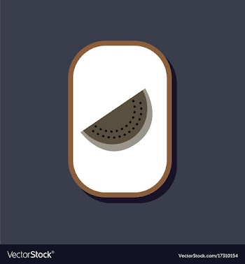 Paper sticker on stylish background slice of vector image
