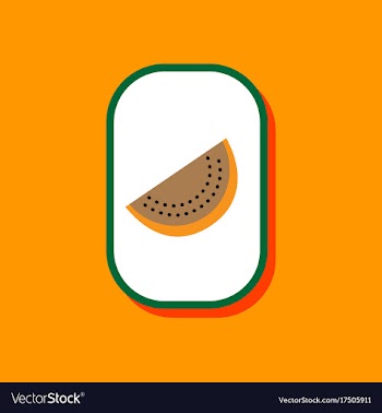 Paper sticker on stylish background slice of vector image