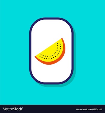 Paper sticker on stylish background slice of vector image