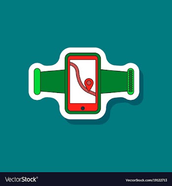 Paper sticker on stylish background smartphone vector image