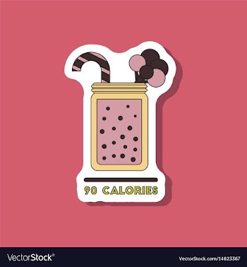 Paper sticker on stylish background smoothies vector image