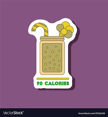 Paper sticker on stylish background smoothies vector image
