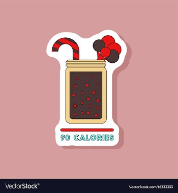 Paper sticker on stylish background smoothies vector image