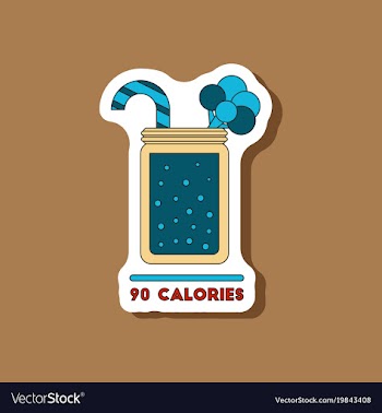 Paper sticker on stylish background smoothies vector image