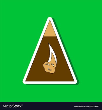 Paper sticker on stylish background snow avalanche vector image