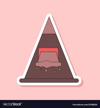 Paper sticker on stylish background snow avalanche vector image