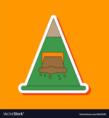 Paper sticker on stylish background snow avalanche vector image