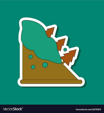 Paper sticker on stylish background snow vector image