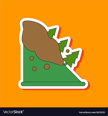Paper sticker on stylish background snow vector image