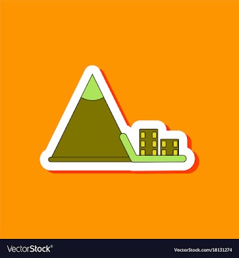 Paper sticker on stylish background snow vector image