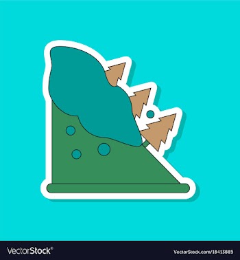 Paper sticker on stylish background snow vector image