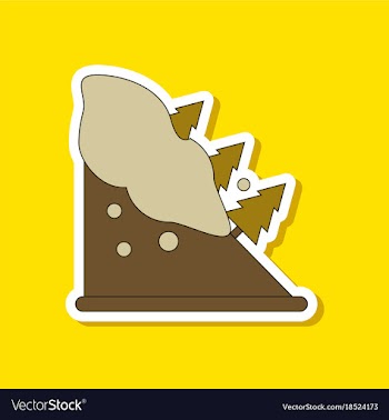 Paper sticker on stylish background snow vector image
