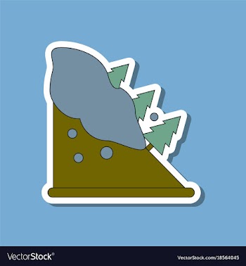 Paper sticker on stylish background snow vector image