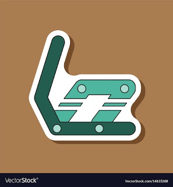Paper sticker on stylish background snowboard vector image