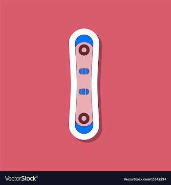 Paper sticker on stylish background snowboard vector image