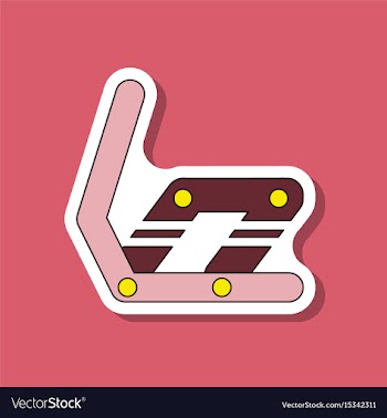 Paper sticker on stylish background snowboard vector image