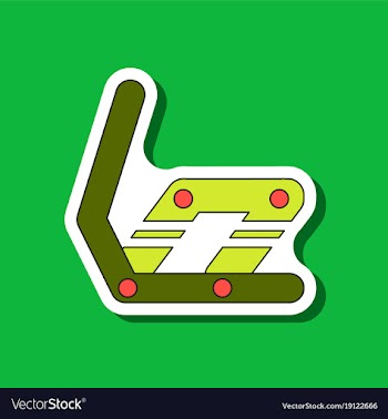 Paper sticker on stylish background snowboard vector image