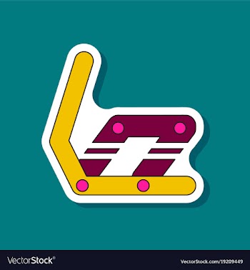 Paper sticker on stylish background snowboard vector image