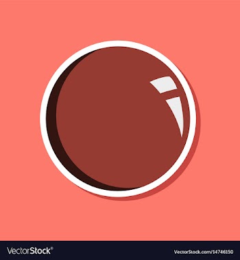 Paper sticker on stylish background sphere vector image