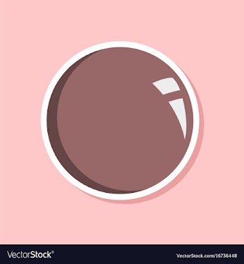 Paper sticker on stylish background sphere vector image