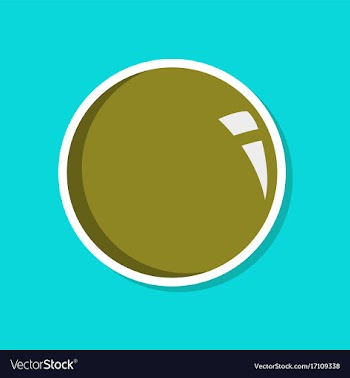 Paper sticker on stylish background sphere vector image