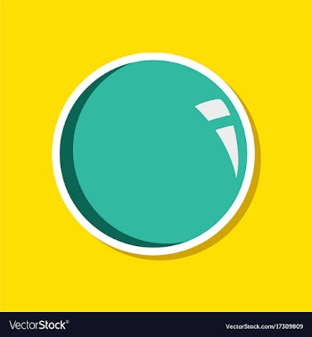 Paper sticker on stylish background sphere vector image