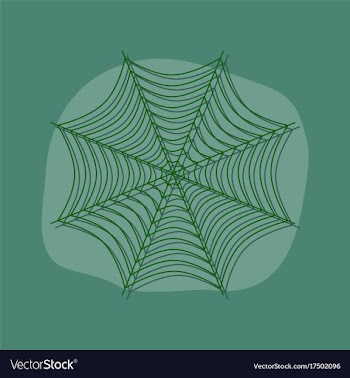 Paper sticker on stylish background spider web vector image