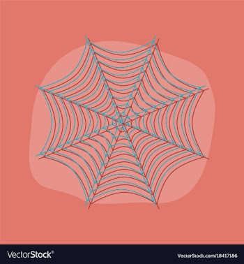 Paper sticker on stylish background spider web vector image