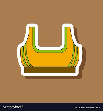 Paper sticker on stylish background sports top vector image