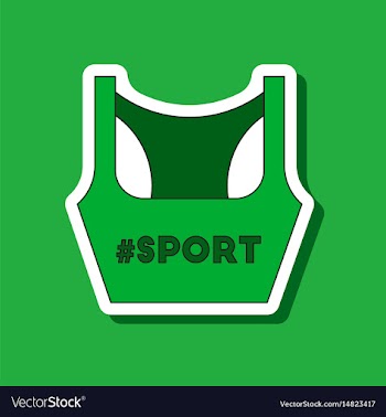 Paper sticker on stylish background sports top vector image