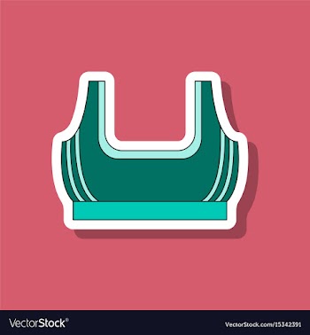 Paper sticker on stylish background sports top vector image