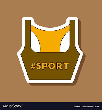 Paper sticker on stylish background sports top vector image