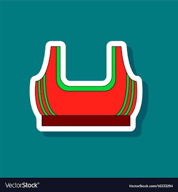 Paper sticker on stylish background sports top vector image