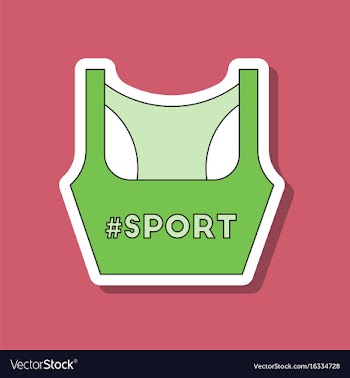 Paper sticker on stylish background sports top vector image