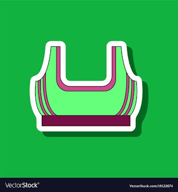 Paper sticker on stylish background sports top vector image
