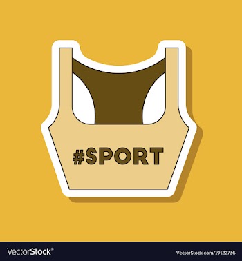 Paper sticker on stylish background sports top vector image