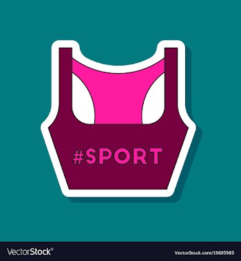 Paper sticker on stylish background sports top vector image