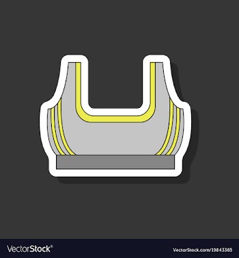 Paper sticker on stylish background sports top vector image