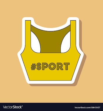 Paper sticker on stylish background sports top vector image