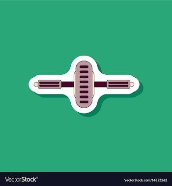 Paper sticker on stylish background sports vector image