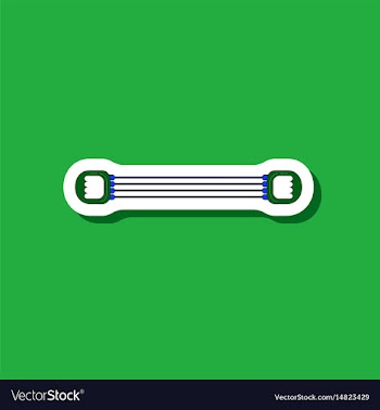 Paper sticker on stylish background sports vector image
