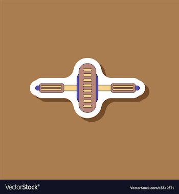 Paper sticker on stylish background sports vector image