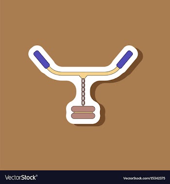 Paper sticker on stylish background sports vector image