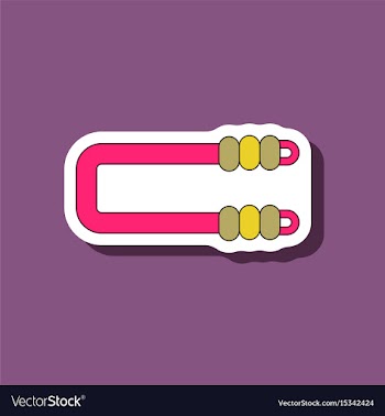 Paper sticker on stylish background sports vector image
