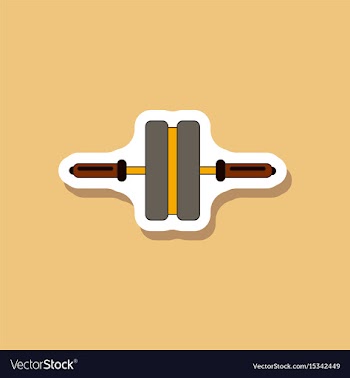 Paper sticker on stylish background sports vector image