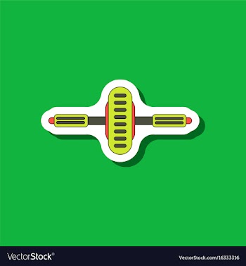 Paper sticker on stylish background sports vector image