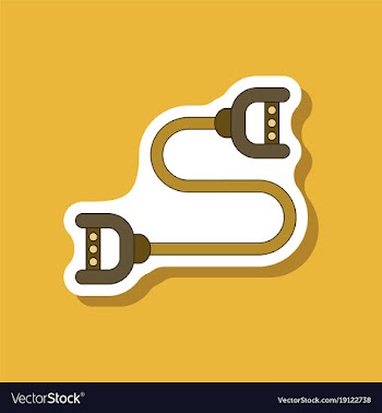 Paper sticker on stylish background sports vector image