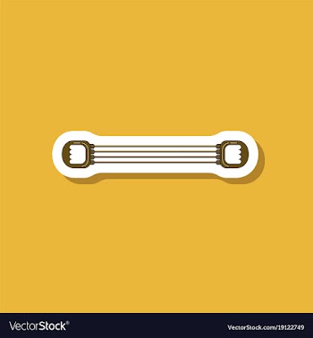 Paper sticker on stylish background sports vector image