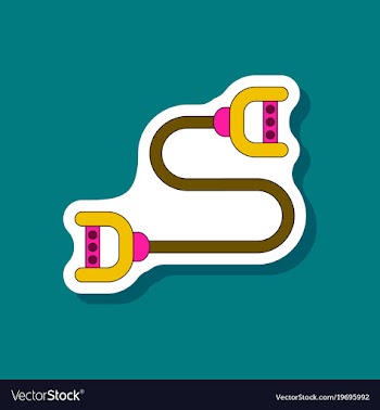 Paper sticker on stylish background sports vector image