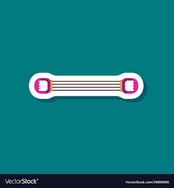 Paper sticker on stylish background sports vector image